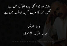 حادثہ وہ جو ابھی پردہ افلاک ميں ہے