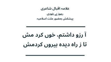 آ رزو داشتم، خوں کرد مش