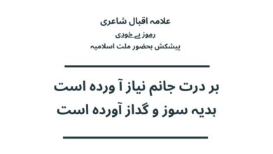 بر درت جانم نیاز آ وردہ است