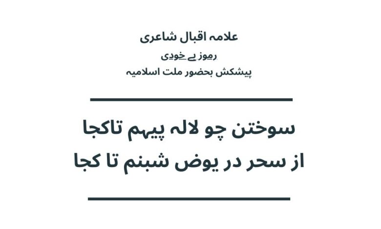 سوختن چو لالہ پیہم تاکجا